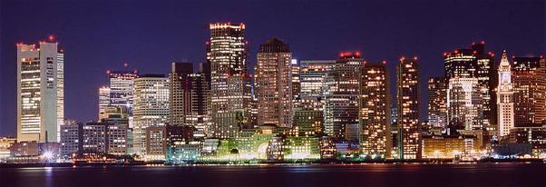 Boston Skyline at Night